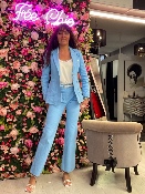 Pantalon Woodstock Bleu Ciel