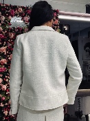 Blouson Tweed Écru