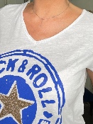 T-Shirt Rock & Roll Bleu Vif