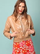 Blouson Vinyle Beige