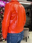 Blouson Vinyle Daisy Orange