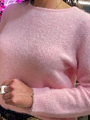 Pull Recto Verso Noeuds Dos Rose Tendre