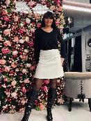 Jupe Tweed Écrue