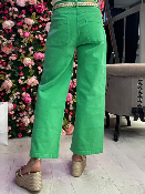 Pantalon Wideleg Vert