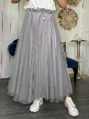 Jupe Tulle Grise