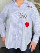 Chemise Rayée Patch 