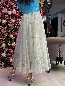 Jupe Tulle Coeurs Bleus