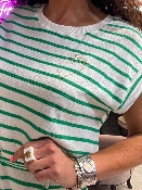 Robe Marinière Verte