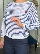 Pull Marinière Dos Lacé