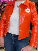 Blouson Vinyle Daisy Orange