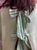 Pull Recto Verso Noeuds Dos Vert Pomme