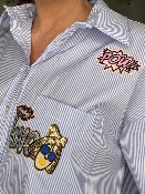 Chemise Rayée Patch 