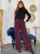 Pantalon Noémie Bordeaux