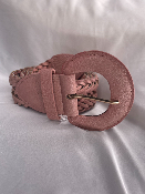 Ceinture Tressée Rose 