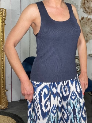 Débardeur Gaby Bleu Marine 