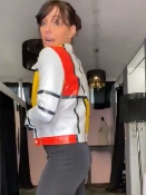 Blouson Enduit Mondrian
