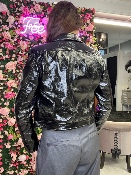 Blouson Vinyle Noir 