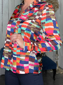 Blouse Arlequin Fuschia