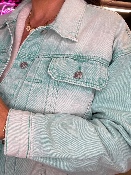 Veste Jean Aqua