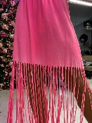 Jupe Franges Rose Fluo