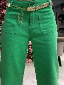 Pantalon Wideleg Vert