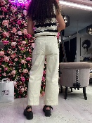 Pantalon Wideleg Vanille