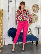 Blouse Arlequin Fuschia