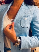 Veste Woodstock Bleu Ciel
