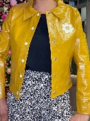 Blouson Vinyle Moutarde 