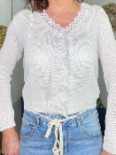 Cardigan Dentelle Ivoire