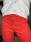 Pantalon Moleskine Orange