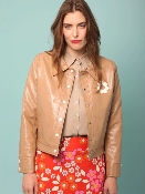 Blouson Vinyle Beige