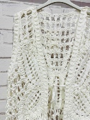 Gilet Bohème Blanc Sans Manches