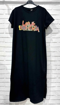 Robe T-Shirt Love Bohemia Noire