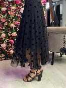 Jupe Tulle Coeurs Noirs