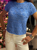 Haut Crochet Bleu
