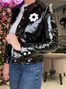 Blouson Vinyle Daisy Noir