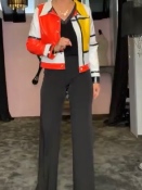Blouson Enduit Mondrian
